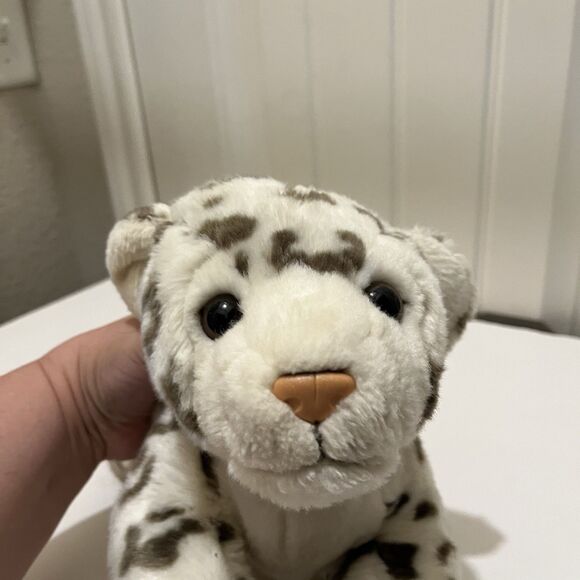 Animal Alley Snow Leopard Plush Stuffed Animal Realistic Weighted Toys R Us 2000 - Picture 10 of 10